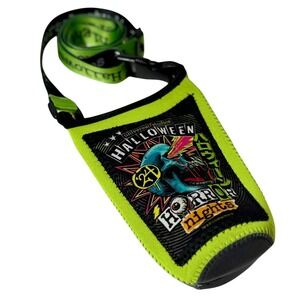 Neoprene Beverage Holder Universal Studios Halloween Horror Nights Black Green
